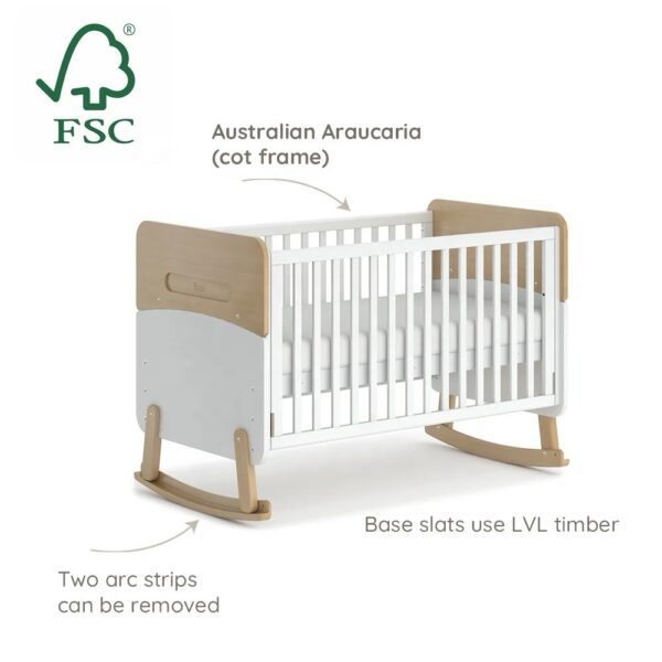 Convertible Rocking Crib - Image 4